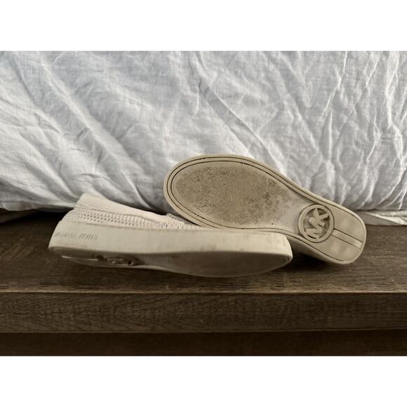 Michael Kors White Slip-On Sneakers Women's size 6M - Picture 5 of 6